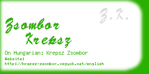 zsombor krepsz business card
